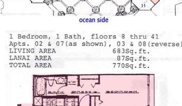 1778 Ala Moana Boulevard,Honolulu,Hawaii,96815,1 ベッドルーム ベッドルーム,1 バスルームバスルーム,コンド / タウンハウス,Ala Moana,25,19201135