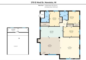 370 Hind Drive,Honolulu,Hawaii,96821,3 Bedrooms Bedrooms,2 BathroomsBathrooms,Single family,Hind,18015361