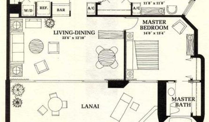 1910 Ala Moana Boulevard,Honolulu,Hawaii,96815,2 ベッドルーム ベッドルーム,2 バスルームバスルーム,コンド / タウンハウス,Ala Moana,14,19291147