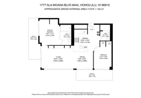 1777 Ala Moana Boulevard,Honolulu,Hawaii,96815,2 ベッドルーム ベッドルーム,2 バスルームバスルーム,コンド / タウンハウス,Ala Moana,4,18587194