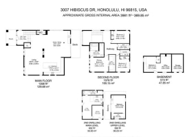 3007 Hibiscus Drive,Honolulu,Hawaii,96815,6 ベッドルーム ベッドルーム,4 バスルームバスルーム,一戸建て,Hibiscus,18136403