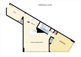 1088 Bishop Street,Honolulu,Hawaii,96813,1 ベッドルーム ベッドルーム,1 バスルームバスルーム,コンド / タウンハウス,Bishop,20,18201159