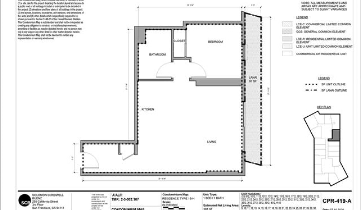987 Queen Street,Honolulu,Hawaii,96814,1 ベッドルーム ベッドルーム,1 バスルームバスルーム,コンド / タウンハウス,Queen,22,18295003