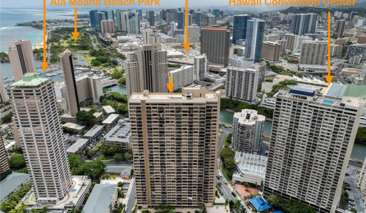 411 Hobron Lane,Honolulu,Hawaii,96815,2 ベッドルーム ベッドルーム,1 バスルームバスルーム,コンド / タウンハウス,Hobron,33,18781868