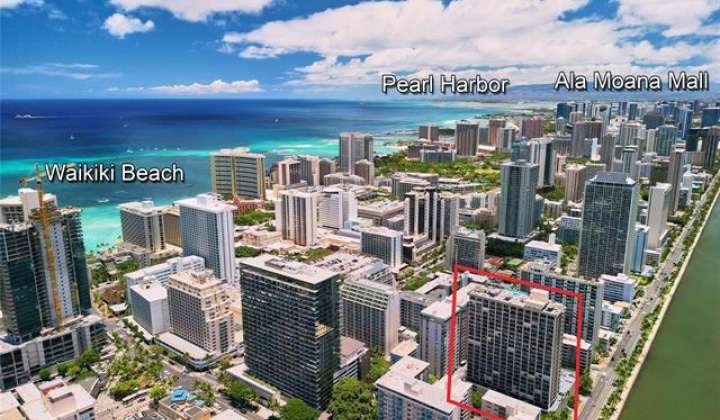 2345 Ala Wai Boulevard,Honolulu,Hawaii,96815,1 バスルームバスルーム,コンド / タウンハウス,Ala Wai,22,18794166