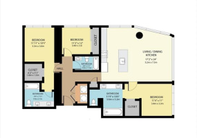 1001 Queen Street,Honolulu,Hawaii,96814,3 ベッドルーム ベッドルーム,3 バスルームバスルーム,コンド / タウンハウス,Queen,14,18882204